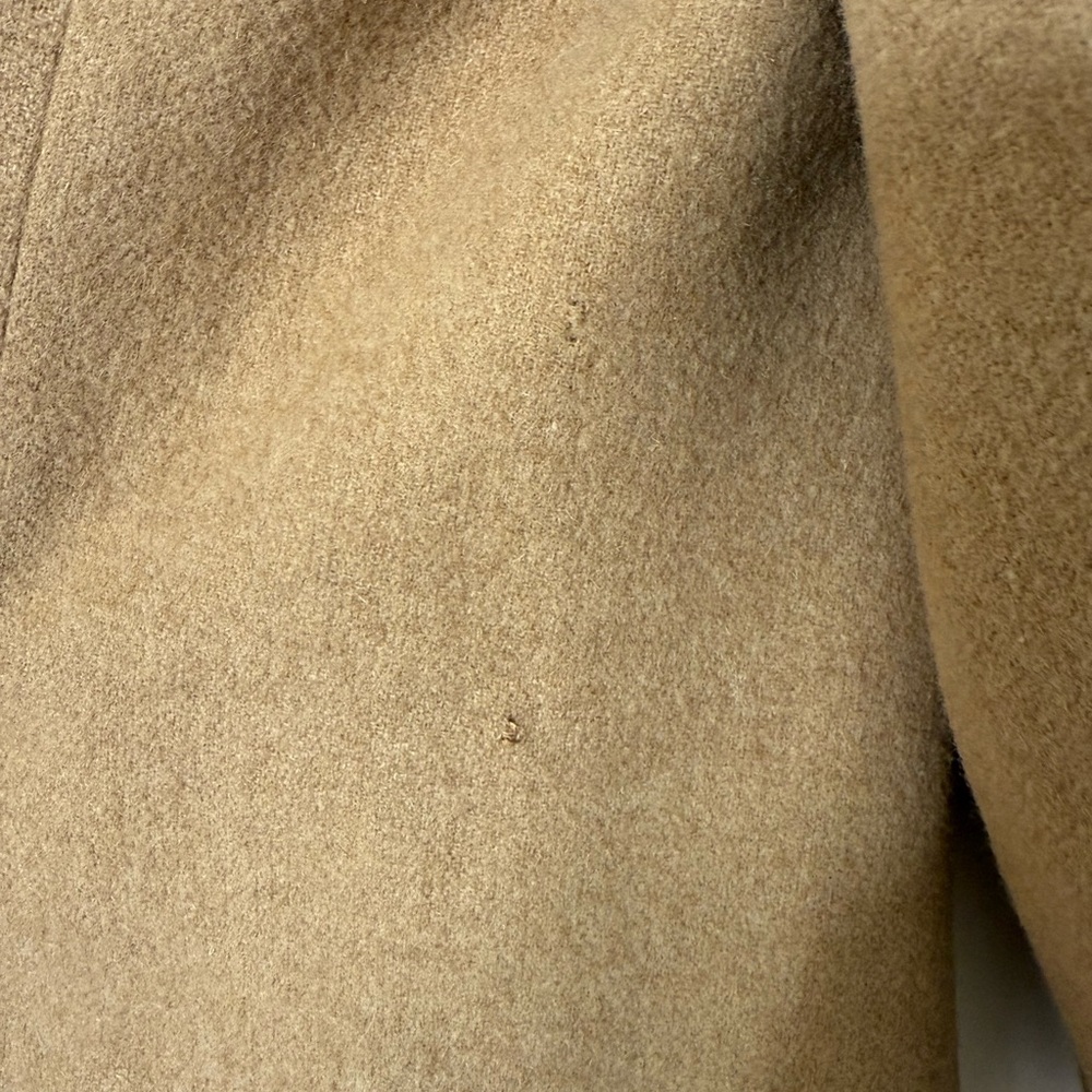 Vintage Brown Tan Camel Hair Trench Coat for Women- Fleurette of California - Picture 12 of 17